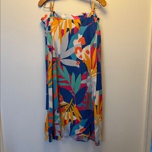 J Crew Re-Imagined Collection wrap-front skirt